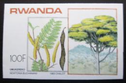 Poštová známka Rwanda 1984 Lokální strom neperf. Mi# 1257 B