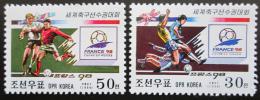 Poštové známky KLDR 1998 MS ve futbale Mi# 4014-15