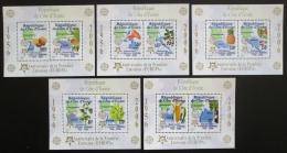Poštové známky Pobrežie Slonoviny 2005 Európa CEPT, 50. výroèie Mi# Block 169-73 A Kat 50€