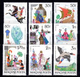 Poštové známky Maïarsko 1965 Rozprávky Mi# 2184-92