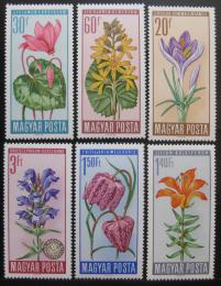 Poštové známky Maïarsko 1966 Kvety Mi# 2212-17