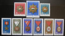 Poštové známky Maïarsko 1966 Vyznamenání Mi# 2222-30