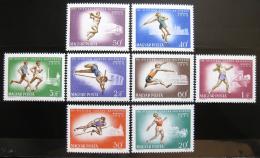 Poštové známky Maïarsko 1966 ME v atletice Mi# 2262-69