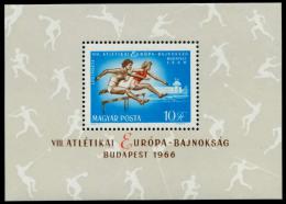 Poštová známka Maïarsko 1966 ME v atletice Mi# Block 54