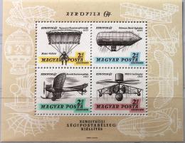 Poštové známky Maïarsko 1967 Výstava AEROFILA Mi# Block 57