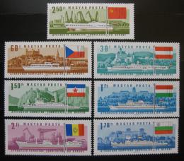 Poštové známky Maïarsko 1967 Lode Mi# 2323-29 Kat 18€