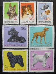 Poštové známky Maïarsko 1967 Psy Mi# 2337-43