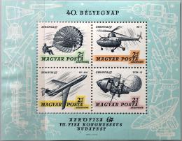 Poštové známky Maïarsko 1967 Výstava AEROFILA Mi# Block 59
