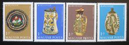 Poštové známky Maïarsko 1968 Hrnèíøské výrobky Mi# 2443-46 