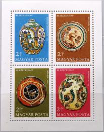 Poštové známky Maïarsko 1968 Hrnèíøské výrobky Mi# Block 66