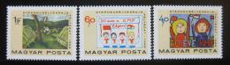 Poštové známky Maïarsko 1968 Dìtské kresby Mi# 2460-62
