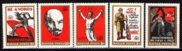 Poštové známky Maïarsko 1969 Revoluèní plakáty Mi# 2486-90