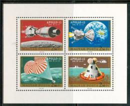 Poštové známky Maïarsko 1970 Projekt Apollo 13 Mi# 2594-97