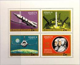 Poštové známky Maïarsko 1970 Prieskum vesmíru Mi# 2611-14