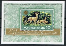 Poštová známka Maïarsko 1971 Lovecká výstava Mi# Block 82