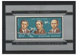 Poštová známka Maïarsko 1971 Sovìtští kozmonauti Mi# Block 84
