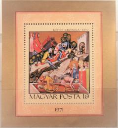 Poštová známka Maïarsko 1971 Miniatura Mi# Block 85