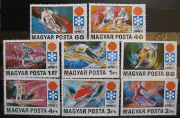 Poštové známky Maïarsko 1971 ZOH Sapporo Mi# 2720-27