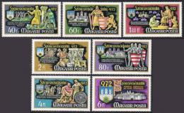 Poštové známky Maïarsko 1972 Rytíøi Mi# 2782-88