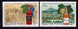 Poštové známky Maïarsko 1972 Vinaøská výstava Mi# 2792-93