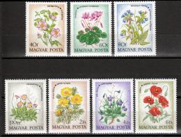 Poštové známky Maïarsko 1973 Kvety Mi# 2887-93