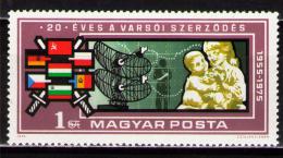 Poštová známka Maïarsko 1975 Varšavská smlouva, 20. výroèie Mi# 3088