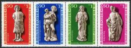 Poštové známky Maïarsko 1976 Gotické sochy Mi# 3136-39