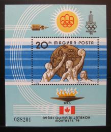 Poštová známka Maïarsko 1976 LOH Montreal Mi# Block 122