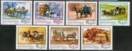 Poštové známky Maïarsko 1977 Dostavníky Mi# 3178-84