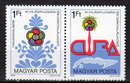 Poštové známky Maïarsko 1978 Hry mládeže Mi# 3303-04