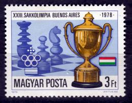 Poštová známka Maïarsko 1979 Šachová olympiáda Mi# 3341