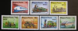 Poštové známky Maïarsko 1979 Lokomotívy Mi# 3343-49