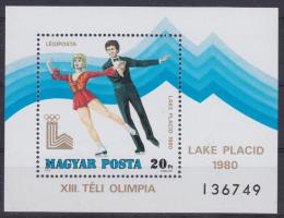 Poštová známka Maïarsko 1979 ZOH Lake Placid Mi# Block 140