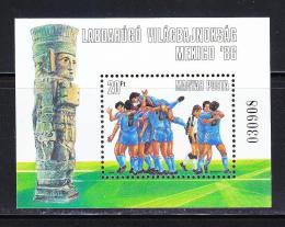 Poštová známka Maïarsko 1986 MS ve futbale Mi# Block 183