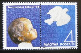 Poštové známky Maïarsko 1986 Medzinárodný rok míru Mi# 3843