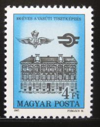 Poštová známka Maïarsko 1987 Úøad železnice Mi# 3917