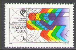 Poštová známka Maïarsko 1989 MS v atletice Mi# 4010