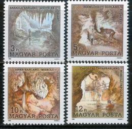 Poštové známky Maïarsko 1989 Jeskynì Mi# 4043-46