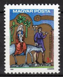 Poštová známka Maïarsko 1989 Vianoce Mi# 4054