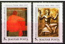Poštové známky Maïarsko 1990 Umenie, Ferenczy Mi# 4095-96