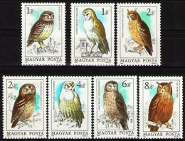 Poštové známky Maïarsko 1984 Vtáci Mi# 3725-31