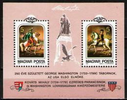 Poštové známky Maïarsko 1982 George Washington Mi# Block 158