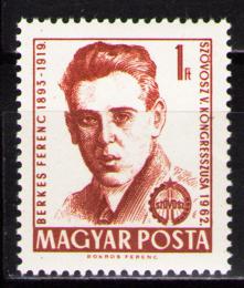 Poštová známka Maïarsko 1962 Ferenc Berkes, politik Mi# 1817
