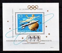 Poštová známka Maïarsko 1964 Prieskum vesmíru Mi# Block 44