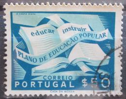 Poštová známka Portugalsko 1954 Budování knihoven Mi# 825