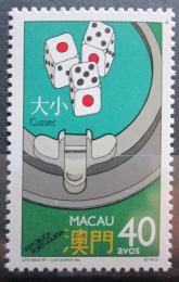 Poštová známka Macao 1987 Hrací kostky Mi# 580 Kat 15€