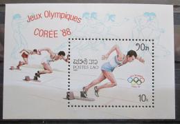 Poštovní známka Laos 1988 LOH Soul Mi# Block 121