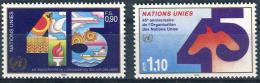 Poštové známky OSN Ženeva 1990 Výroèí OSN Mi# 188-89