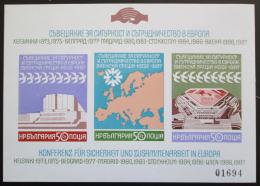 Poštové známky Bulharsko 1987 Spolupráce v Evropì, neperf. Mi# Block 176 B Kat 20€