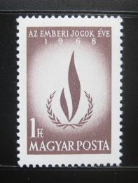 Poštová známka Maïarsko 1968 Lidská práva Mi# 2473